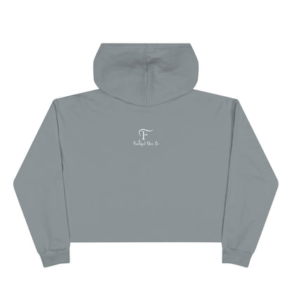 Crop Hoodie — "Vence el mal haciendo el bien" Spanish Inspiring Crop Hoodie
