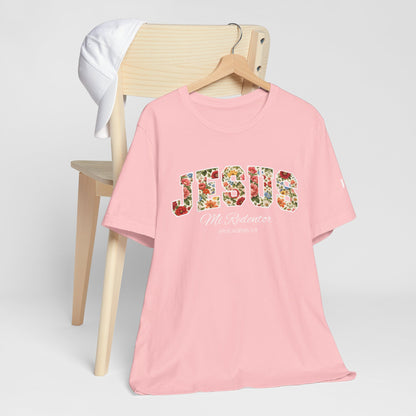Jesus Mi Redentor Floral Graphic Tee