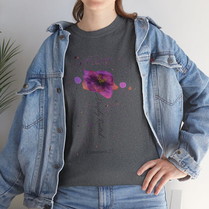 Colossians 2:7 Floral Faith T-Shirt