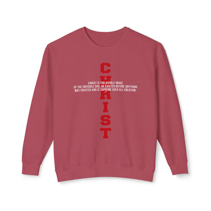 CHRIST the visible image of the invisible God  100%Cotton — Faith-Based Christian Sweatshirt