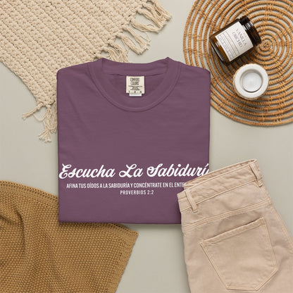 Proverbios 2:2 "Escucha la Sabiduría" T-Shirt