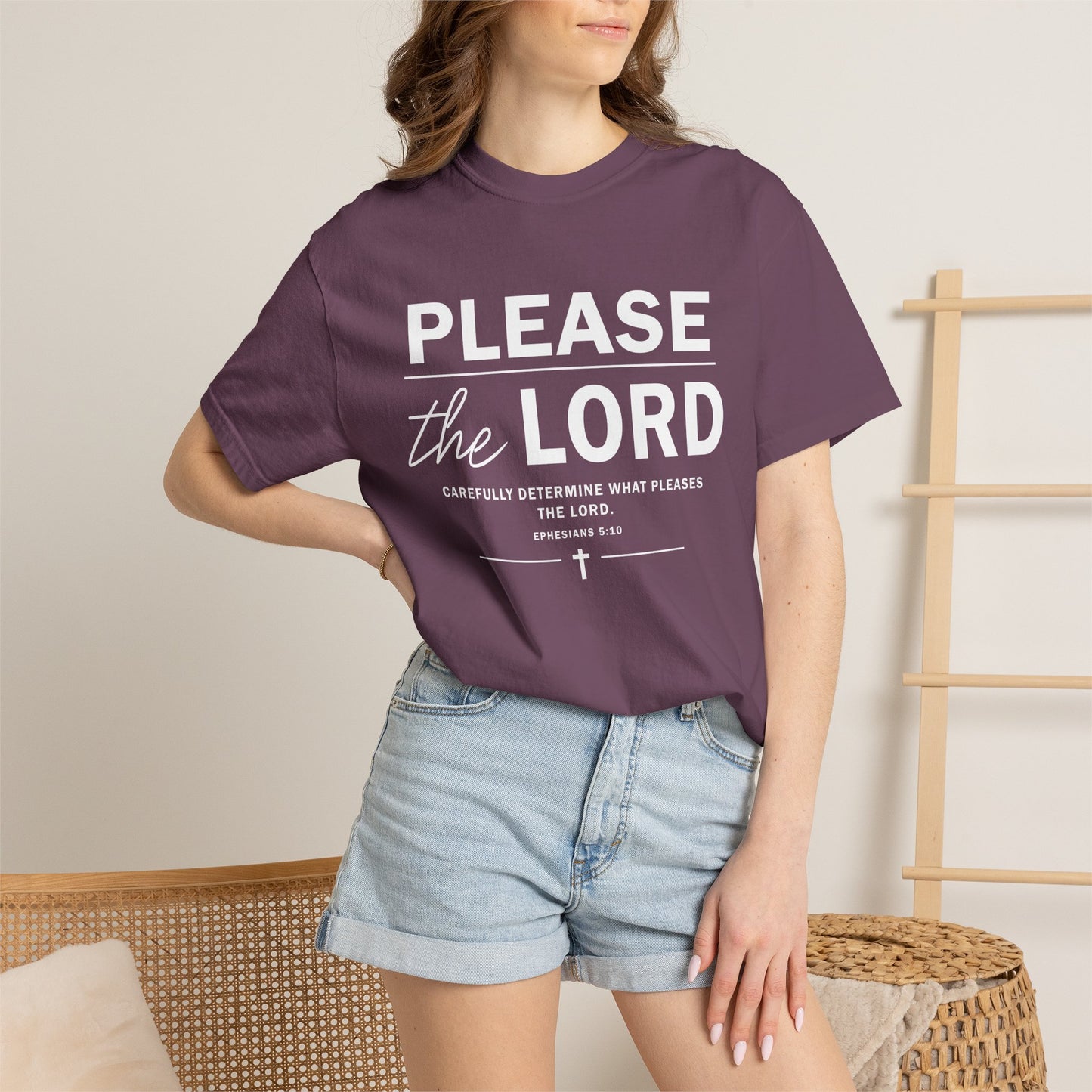 Please the Lord Ephesians 5:10 T-Shirt 100% Cotton T-Shirt