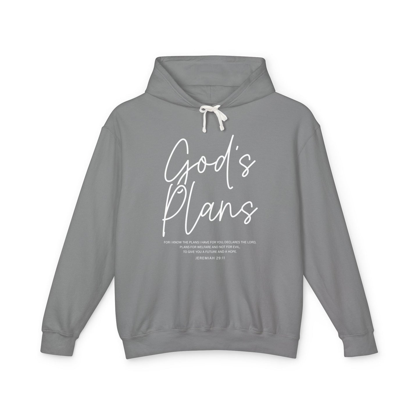 God's Plan Jeremiah 29:11 100% Cotton Hoodie