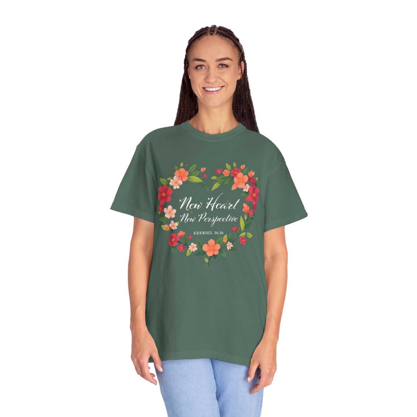 New Heart and New Perspective "Ezekiel 36:26" 100% Cotton T Shirt