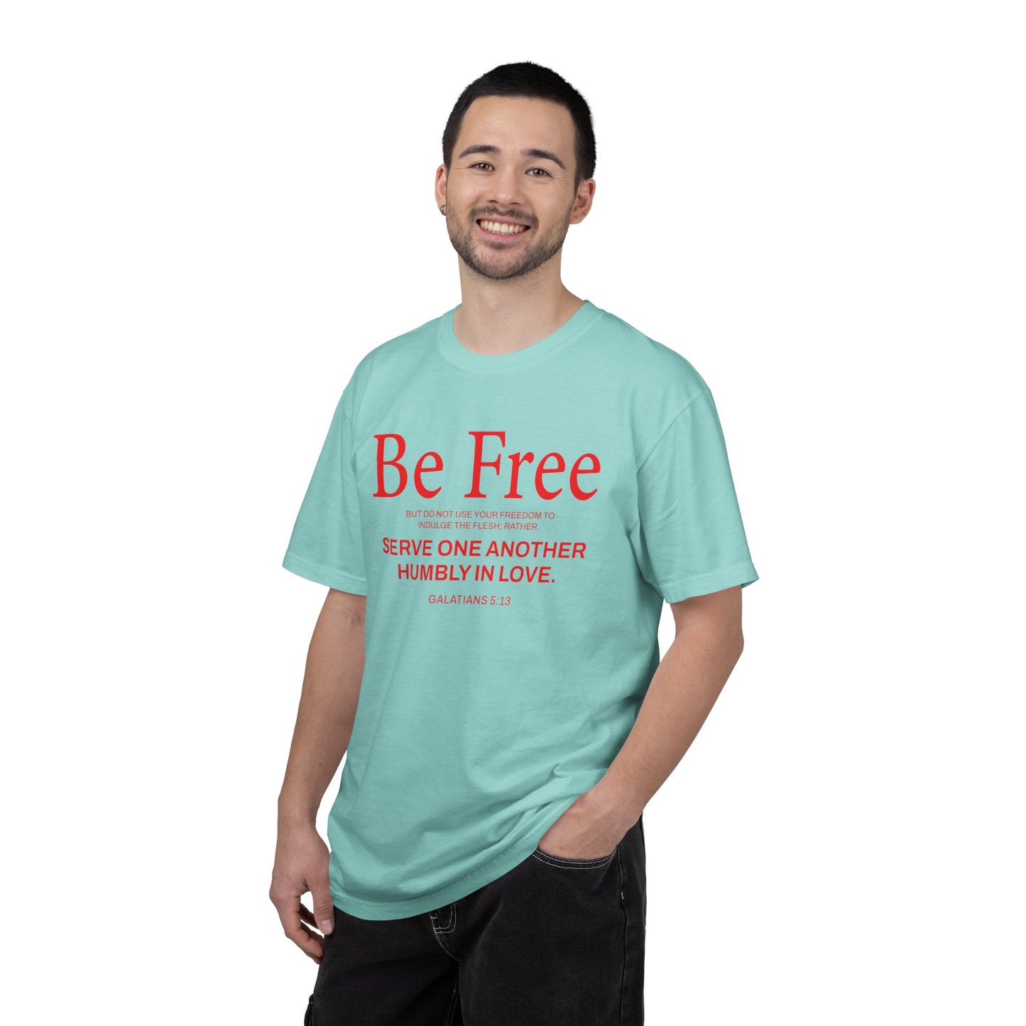 Be Free Galatians 5:13 T‑Shirt — Faith-Inspired Christian Tee