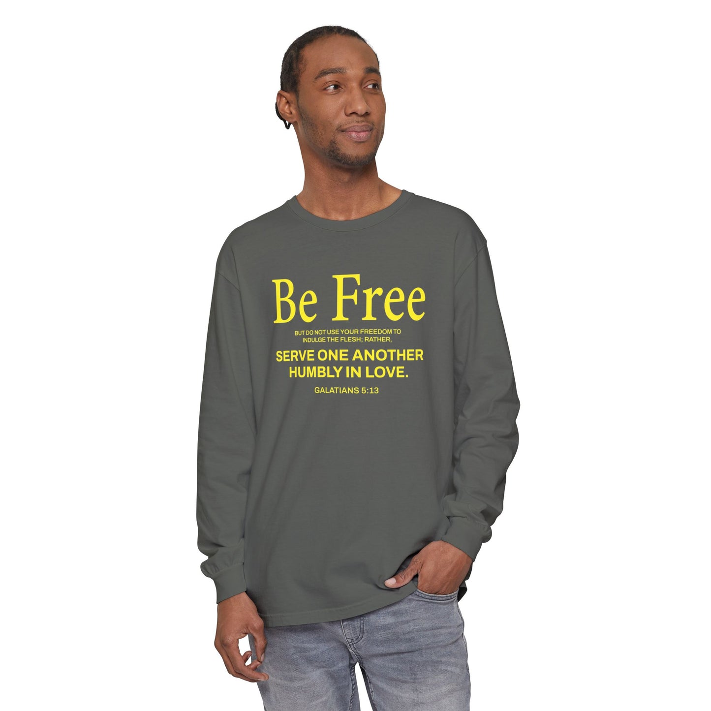 Be Free "Galatians 5:13" Yellow