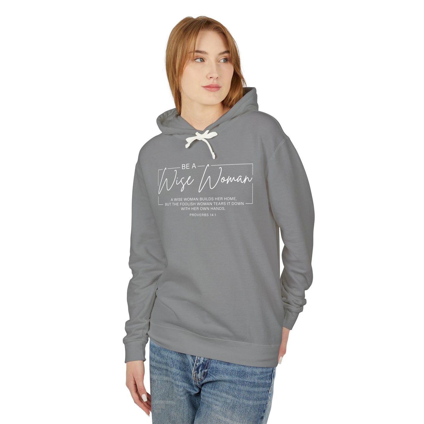 Wise Woman Proverbs 14:1 100% Cotton Long Sleeve T-Shirt — Christian Inspirational Tee