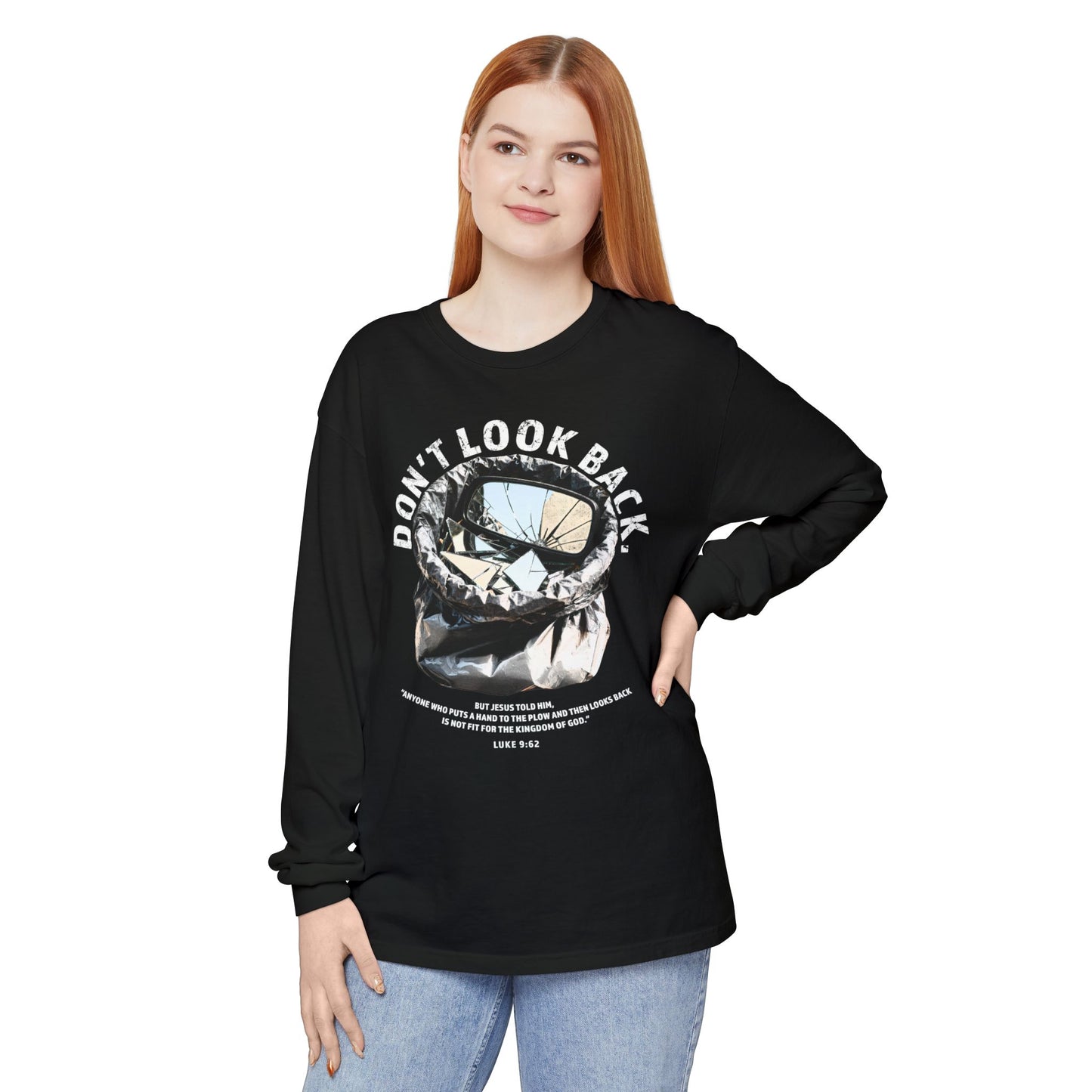 Don't Look Back Luke 9:62 T-Shirt — Inspirational Bible Verse Tee