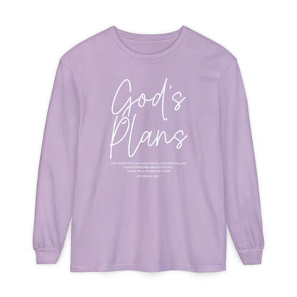 God's Plans Jeremiah 29:11 100% Cotton Long Sleeve