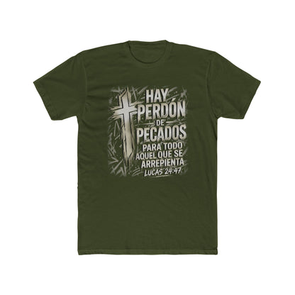 Biblical Spanish Tee — "Hay Perdon de Pecados" (Lucas 24:47)