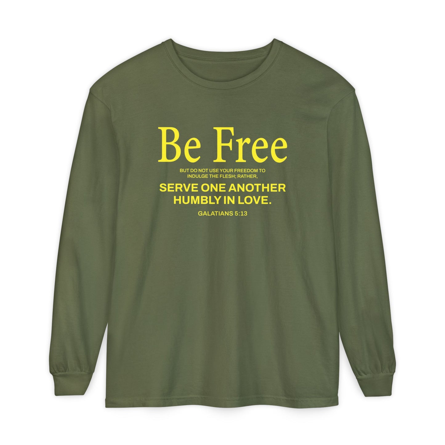 Be Free "Galatians 5:13" Yellow