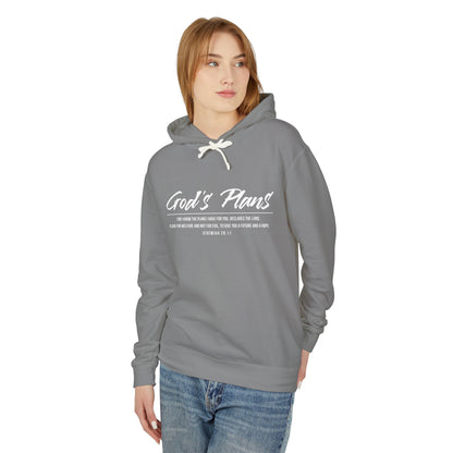 Jeremiah 29:11 "God's Plans" Hoodie — Inspirational Faith Pullover