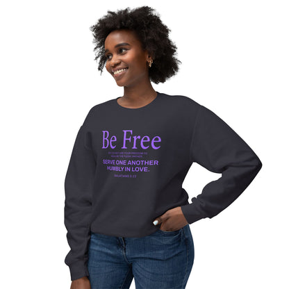 Be Free "Galatians 5:13" Purple