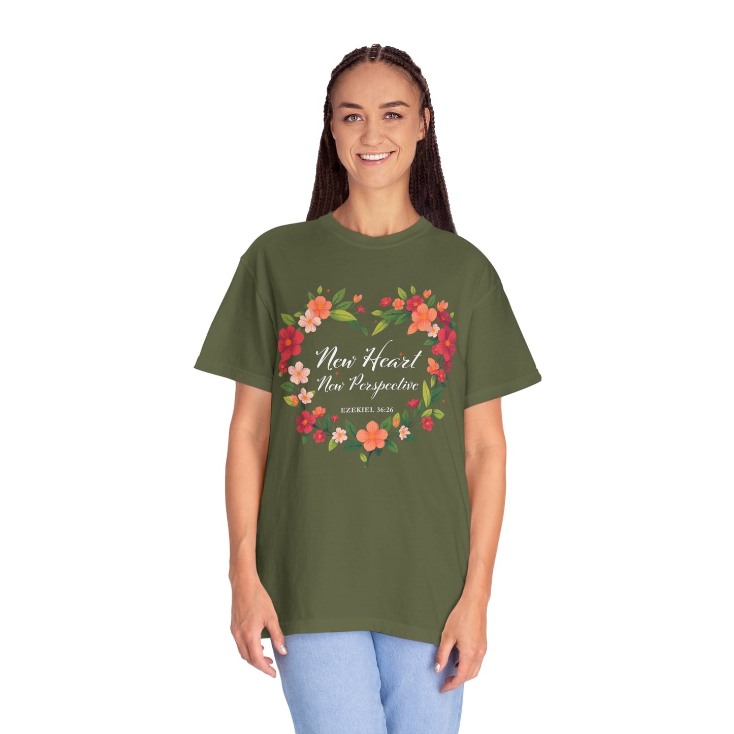 New Heart and New Perspective "Ezekiel 36:26" 100% Cotton T Shirt