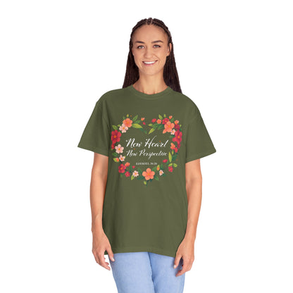 New Heart and New Perspective "Ezekiel 36:26" 100% Cotton T Shirt