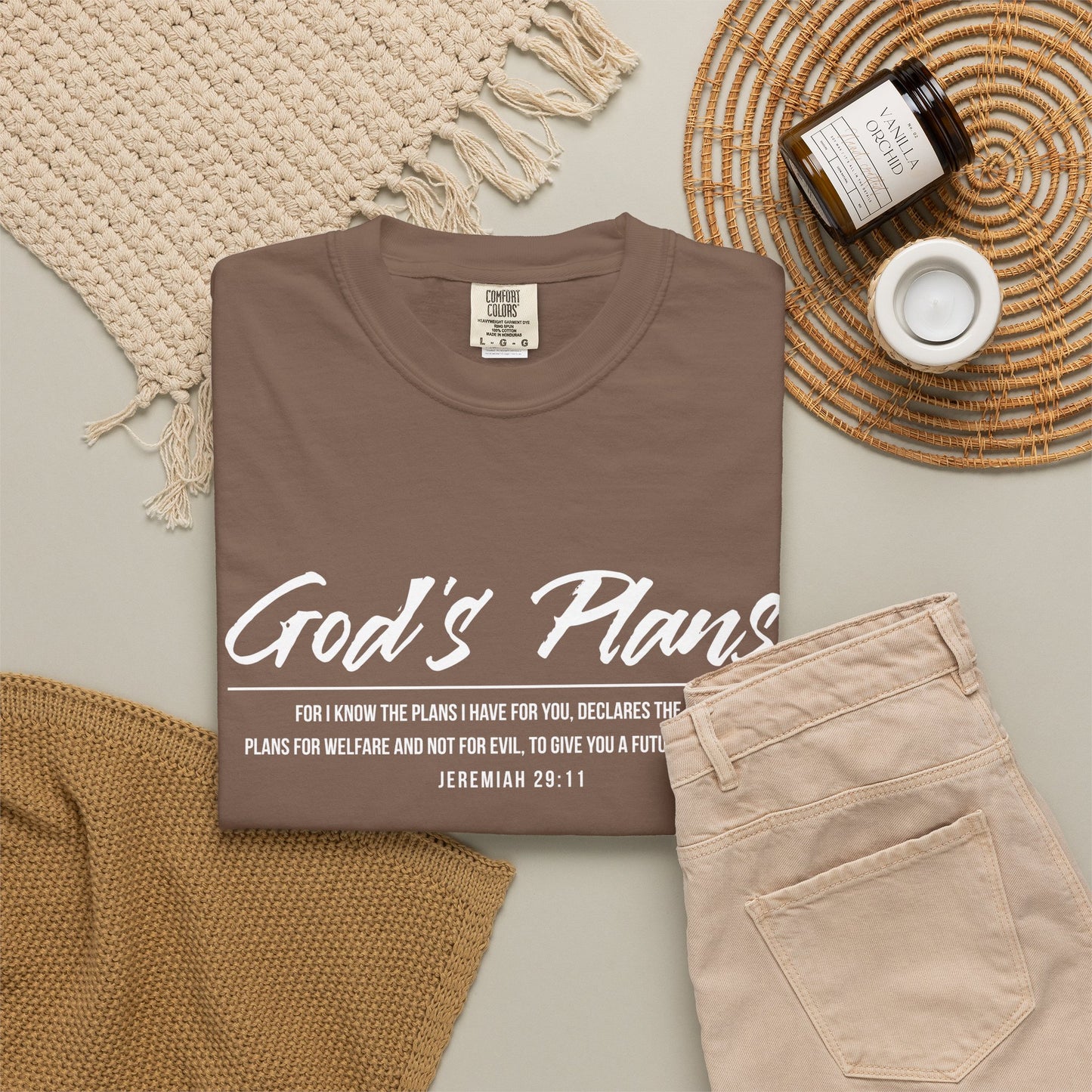Jeremiah 29:11 'God's Plans 100% Cotton T-Shirt — Inspirational Faith Tee