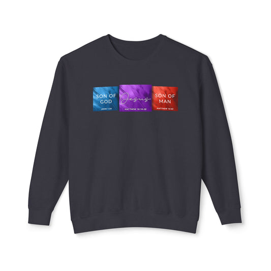 Son of Man Son of God Cotton T‑Shirt — Christian Faith Graphic Sweatshirt