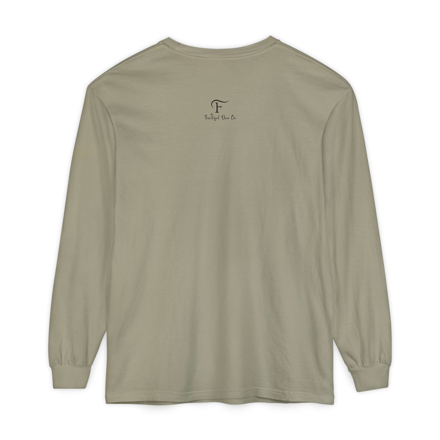Jeremiah 17:7 'Blessed Is the One Who Trusts in the Lord' 100% Cotton Red Letters Long Sleeve Tee