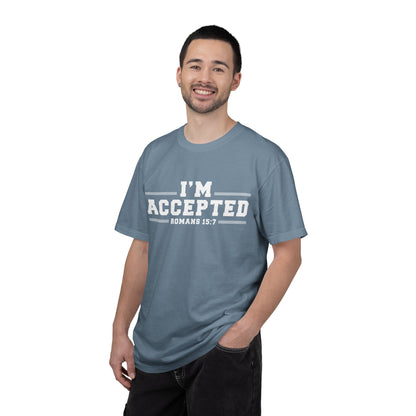 I'm Accepted "Romans 15:7" Cotton T-Shirt — Faith-Inspired Christian Tee