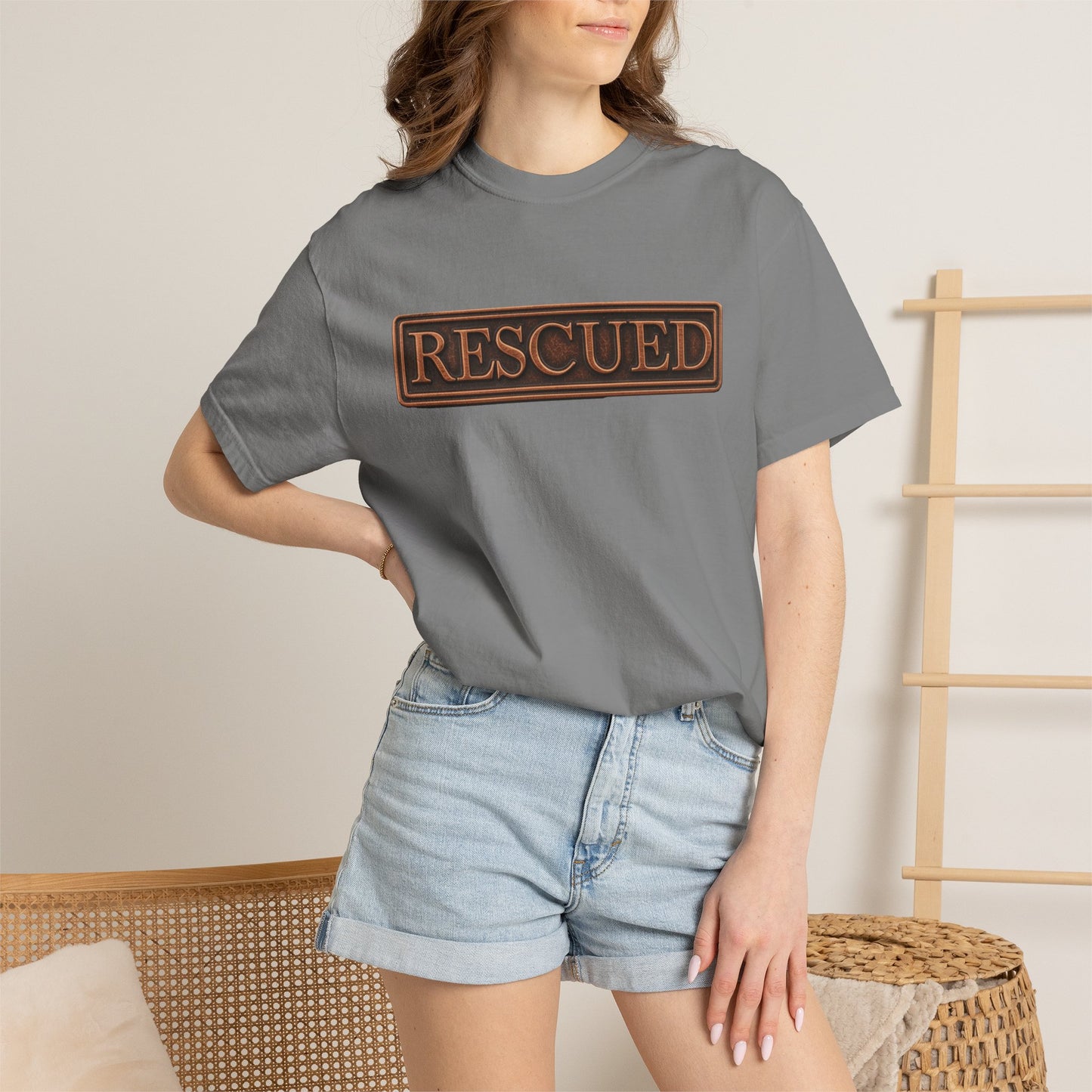 Rescued Colossians 1:13-14 Cotton T-Shirt