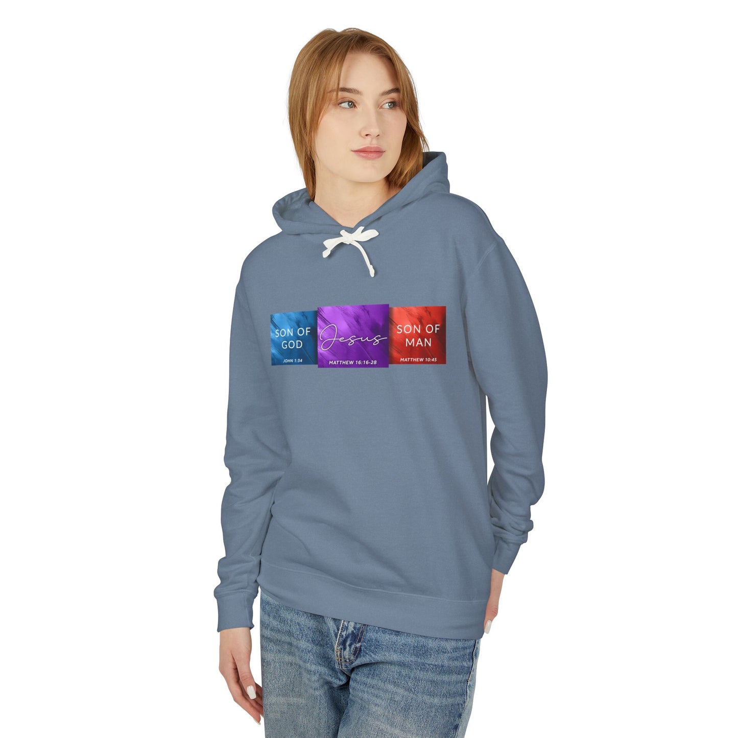 Son of Man Son of God Cotton T‑Shirt — Christian Faith Graphic  Hooded Sweatshirt