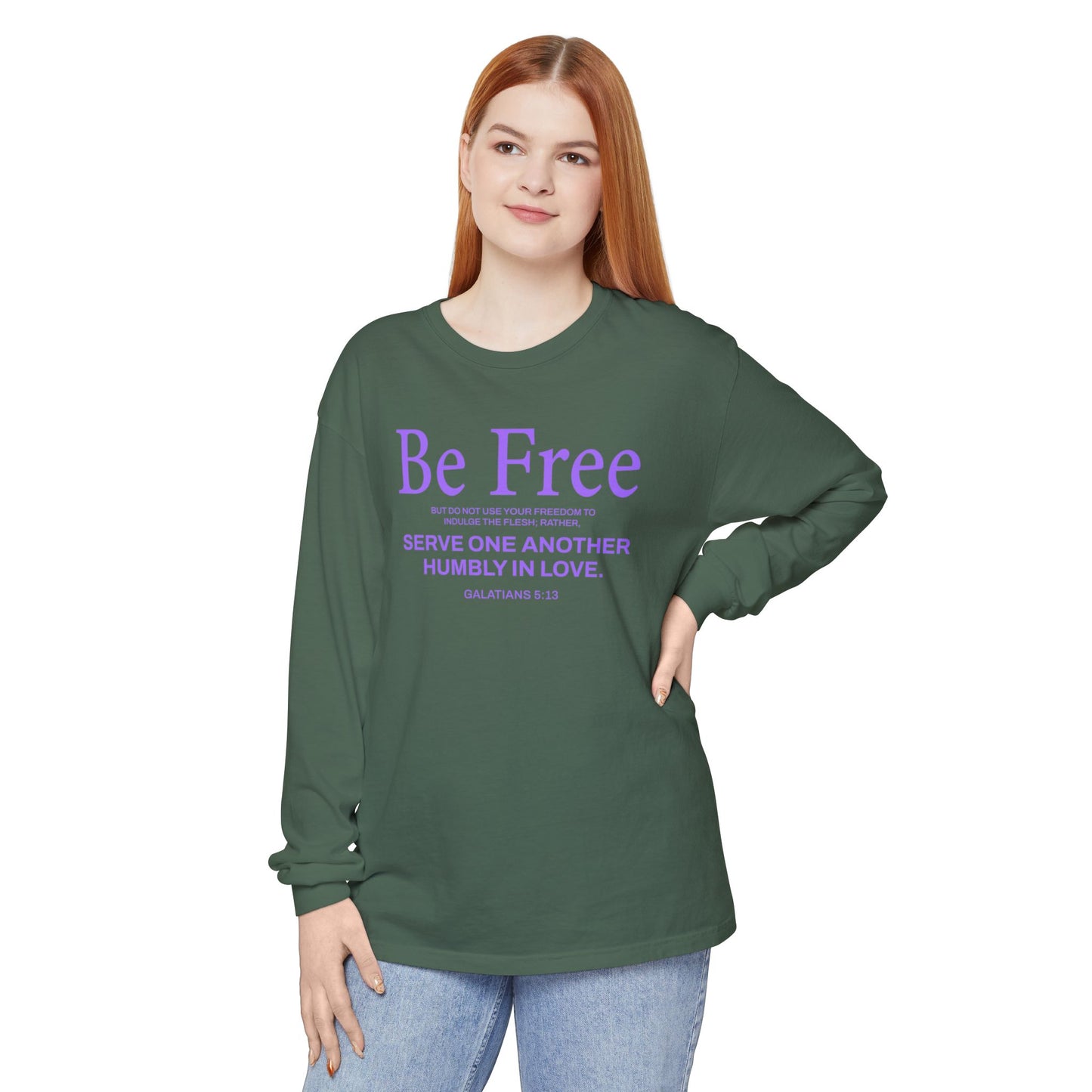 Be Free "Galatians 5:13" PURPLE