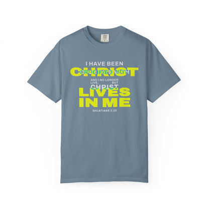 I have been Crucified with Christ "Galatians 2:20" YELLOW 100% Cotton T-Shirt