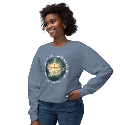 God's Purpose Psalms 16:11 Crewneck Sweatshirt — Inspirational Faith Quote