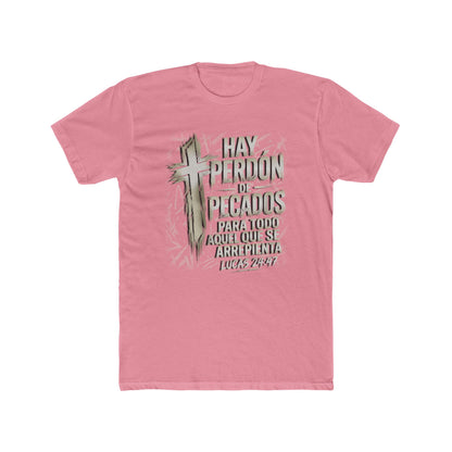 Biblical Spanish Tee — "Hay Perdon de Pecados" (Lucas 24:47)