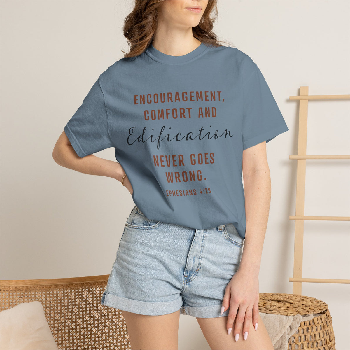 Encouragement, Comfort & Edification T-Shirt — Ephesians 4:29 Inspirational Christian Tee
