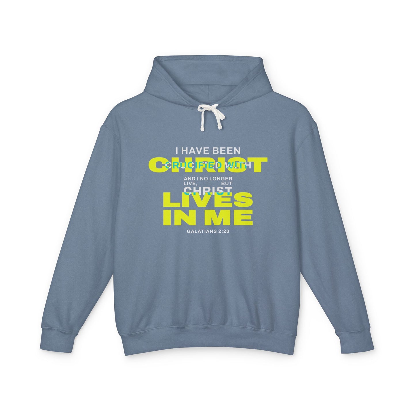 I have been Crucified with Christ "Galatians 2:20"  Yellow  Unisex 100% Cotton Hoodie