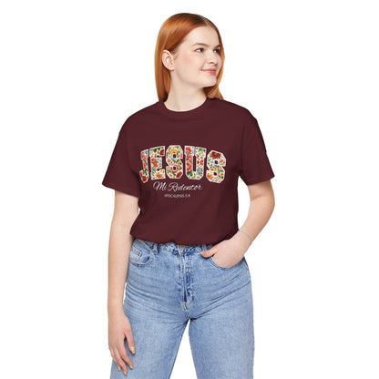 Jesus Mi Redentor Floral Graphic Tee