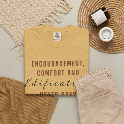 Encouragement, Comfort & Edification T-Shirt — Ephesians 4:29 Inspirational Christian Tee