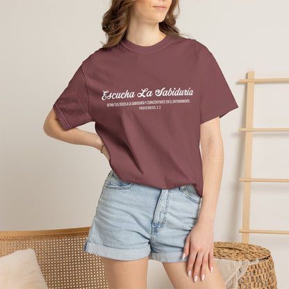 Proverbios 2:2 "Escucha la Sabiduría" T-Shirt