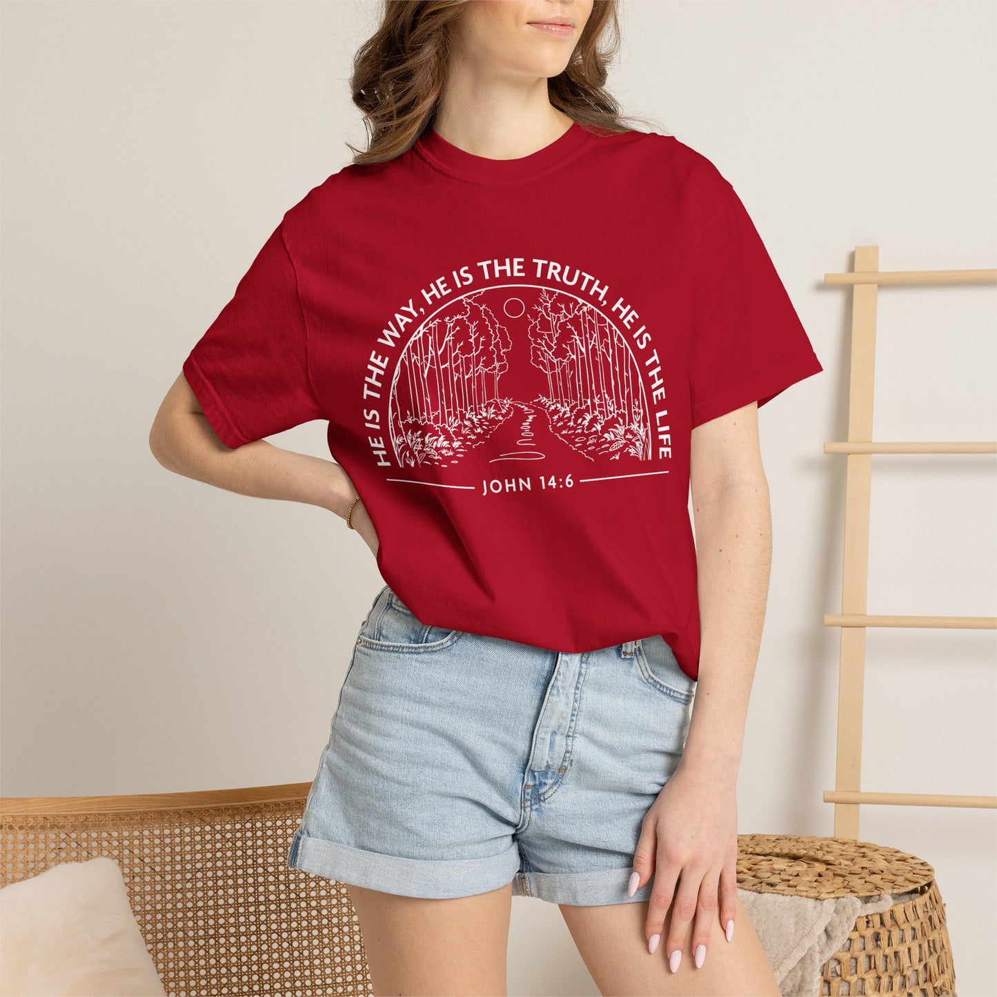 He is The Way The Truth & The Life "John 14:6"  100% Cotton T-shirt