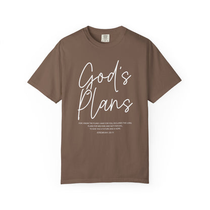 God's Plans Jeremiah 29:11 100% Cotton‑Shirt — Inspirational Faith Graphic T-shirt