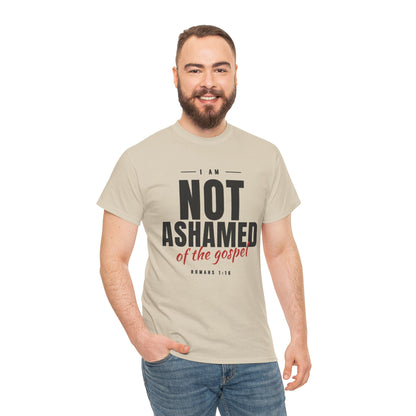 Not Ashamed of the Gospel Christian Faith T-Shirt