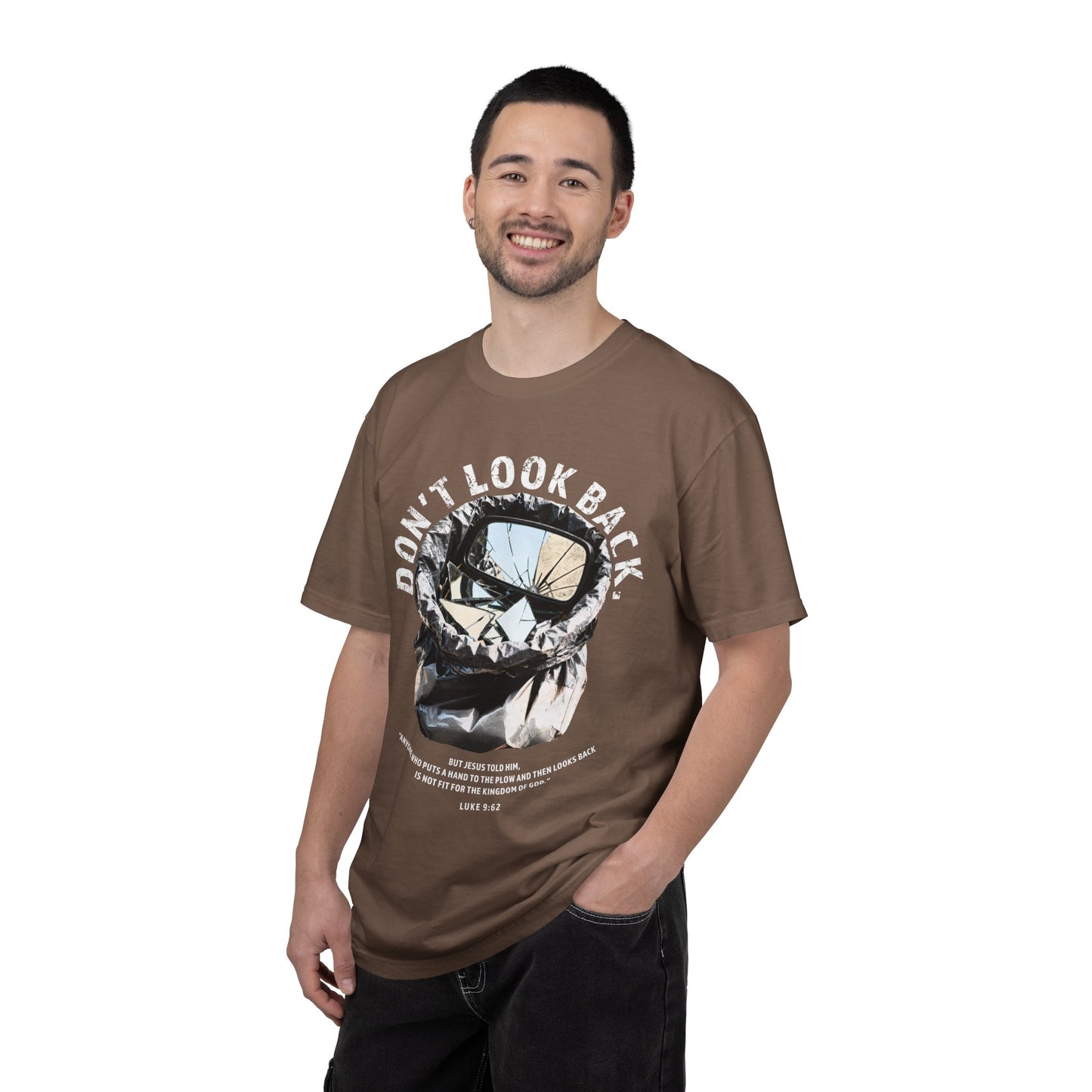 Don't Look Back Luke 9:62 T-Shirt — Inspirational Bible Verse Tee