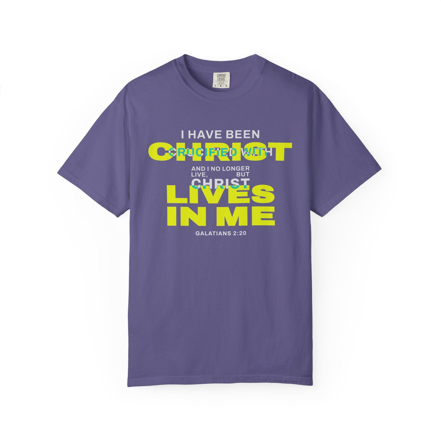 I have been Crucified with Christ "Galatians 2:20" YELLOW 100% Cotton T-Shirt