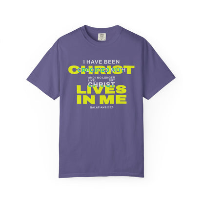 I have been Crucified with Christ "Galatians 2:20" YELLOW 100% Cotton T-Shirt