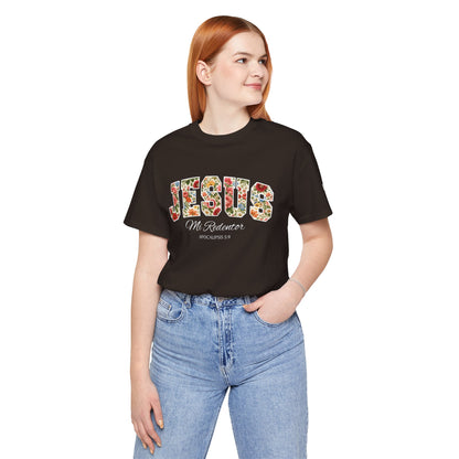 Jesus Mi Redentor Floral Graphic Tee