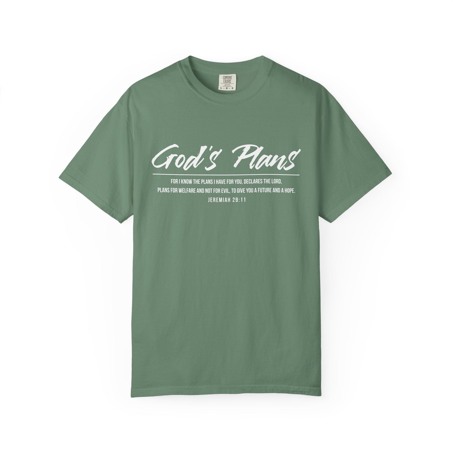 Jeremiah 29:11 'God's Plans 100% Cotton T-Shirt — Inspirational Faith Tee
