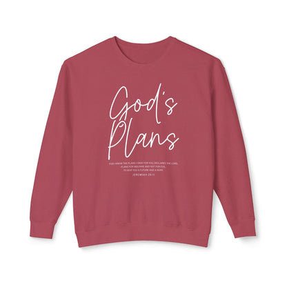 God's Plans Jeremiah 29:11 100% Cotton Sweatshirt