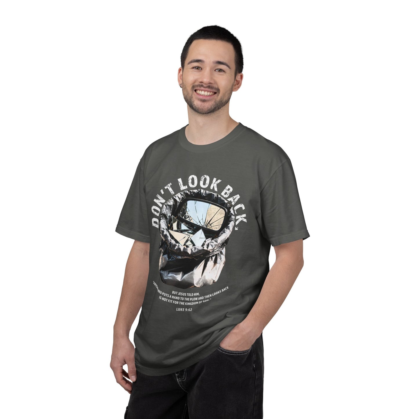 Don't Look Back Luke 9:62 T-Shirt — Inspirational Bible Verse Tee