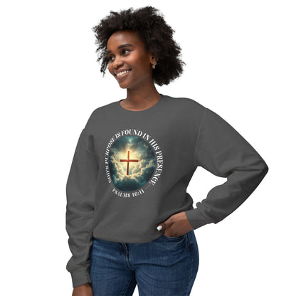 God's Purpose Psalms 16:11 Crewneck Sweatshirt — Inspirational Faith Quote