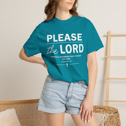 Please the Lord Ephesians 5:10 T-Shirt 100% Cotton T-Shirt