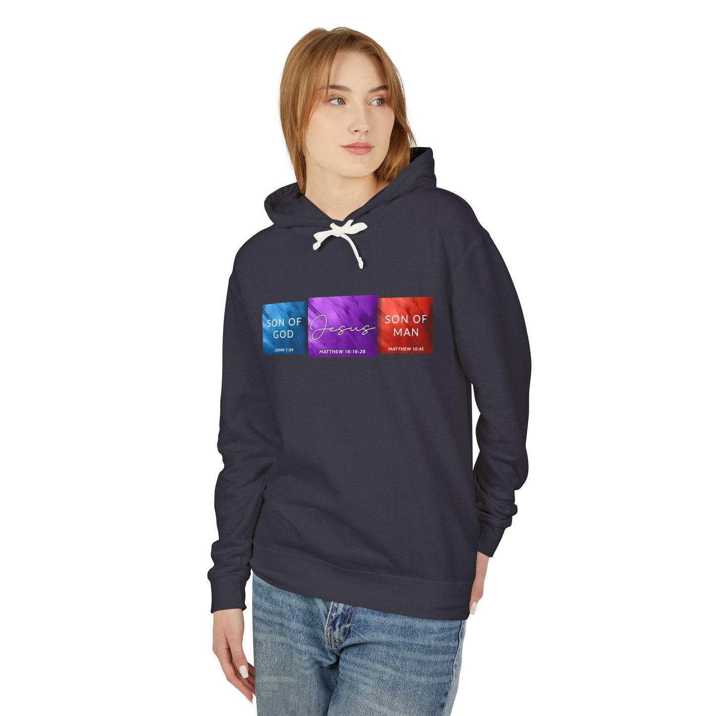 Son of Man Son of God Cotton T‑Shirt — Christian Faith Graphic  Hooded Sweatshirt