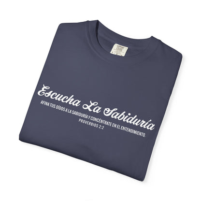 Proverbios 2:2 "Escucha la Sabiduría" T-Shirt