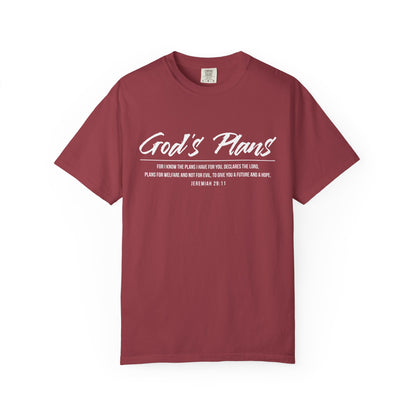 Jeremiah 29:11 'God's Plans' T-Shirt — Inspirational Faith Tee