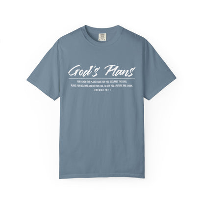 Jeremiah 29:11 'God's Plans 100% Cotton T-Shirt — Inspirational Faith Tee